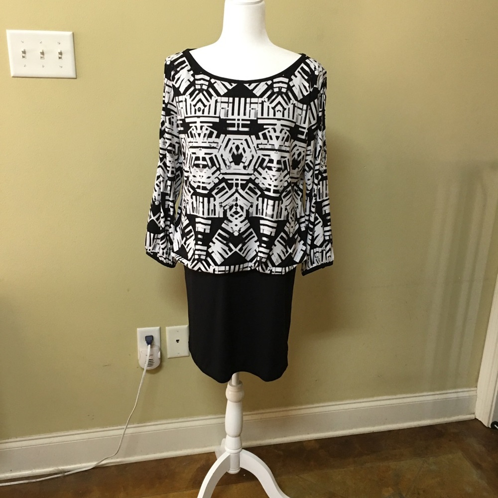 Black and white dress